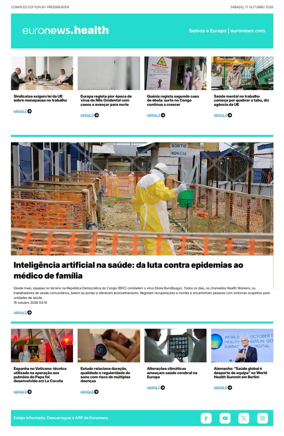 Cover of Euronews Health (Portuguese)
