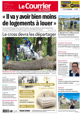 Cover of Le Courrier de l’Ouest (Cholet)