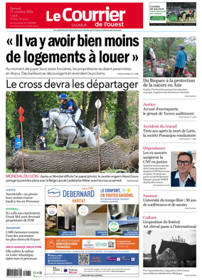 Cover of Le Courrier de l’Ouest (Saumur)