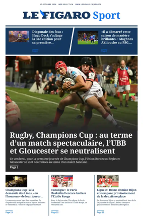 Cover of Le Figaro Sport
