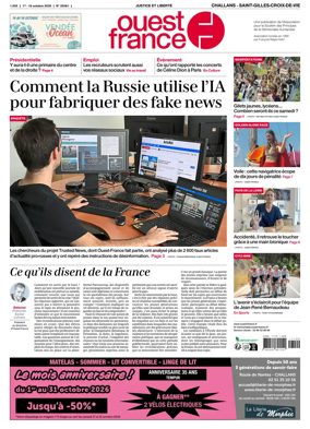 Cover of Ouest France (Challans / Saint-Gilles-Croix-de-Vie)