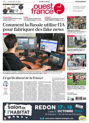 Cover of Ouest France (Chateaubriant)