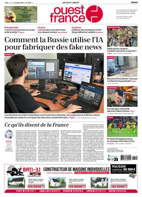 Cover of Ouest France (Dinan)