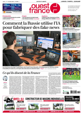 Cover of Ouest-France (Lannion / Paimpol / Guingamp)