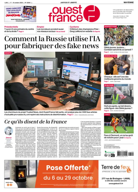 Cover of Ouest France (Mayenne)