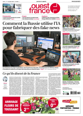 Cover of Ouest France (Pornic / Pays de Retz)