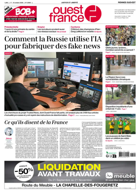 Cover of Ouest-France (Rennes Sud-Est)