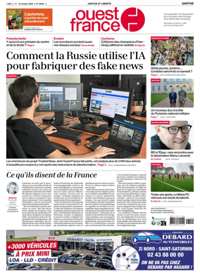 Cover of Ouest France (Sarthe)