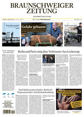 Cover of Braunschweiger Zeitung (Braunschweig)