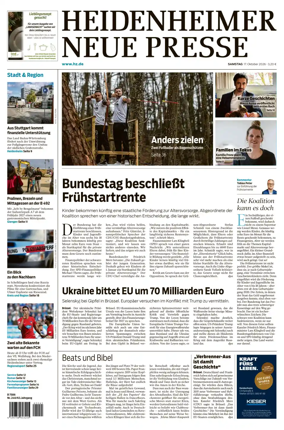 Cover of Heidenheimer Neue Presse