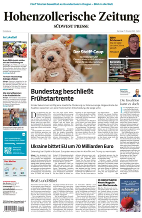 Cover of Hohenzollerische Zeitung