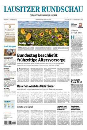 Cover of Lausitzer Rundschau