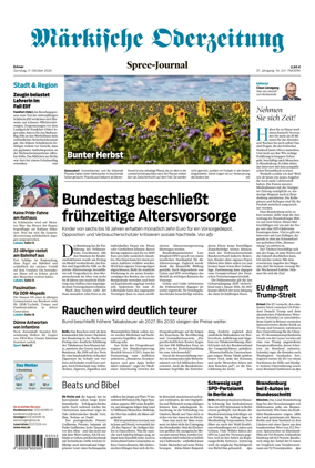 Cover of Markische Oderzeitung Erkner