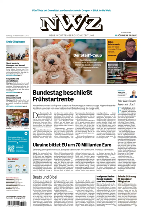 Cover of NWZ – Neue Wurttembergische Zeitung