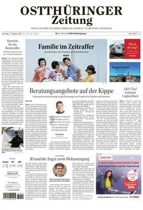 Cover of Ostthuringer Zeitung (Greiz)