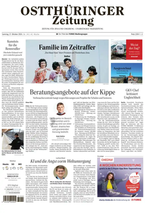 Cover of Ostthuringer Zeitung (Jena)