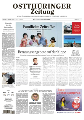 Cover of Ostthuringer Zeitung (Posneck)