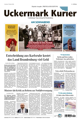 Cover of Prenzlauer Zeitung