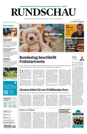 Cover of Rundschau fur den Schwabischen Wald – Der Kocherbote