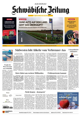 Cover of Schwabische Zeitung (Alb-Donau)
