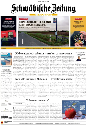 Cover of Schwabische Zeitung (Biberach)