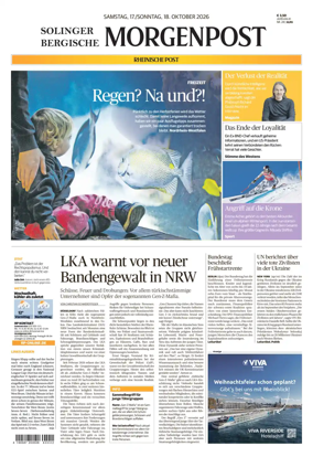 Cover of Solinger Bergische Morgenpost/Remscheid