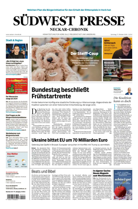 Cover of SUDWEST PRESSE - Neckar-Chronik