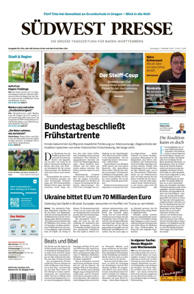 Cover of Sudwest Presse