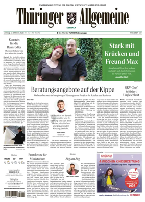 Cover of Thuringer Allgemeine (Eisenach)