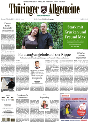 Cover of Thuringer Allgemeine (Weimar)