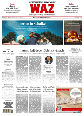 Cover of Westdeutsche Allgemeine Zeitung (Bottrop)