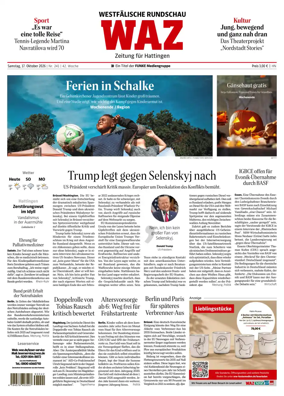 Cover of Westdeutsche Allgemeine Zeitung (Hattingen)