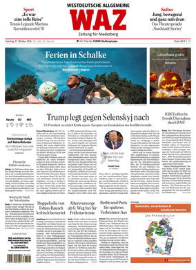 Cover of Westdeutsche Allgemeine Zeitung (Velbert)
