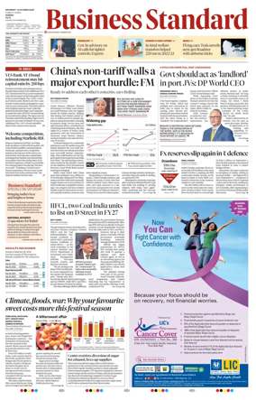 Cover of Business Standard