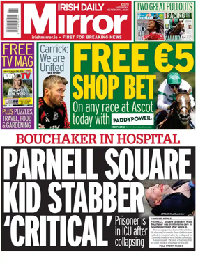 Cover of Irish Daily Mirror