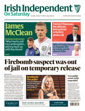 Cover of Irish Independent