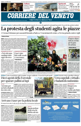 Cover of Corriere del Veneto (Treviso e Belluno)
