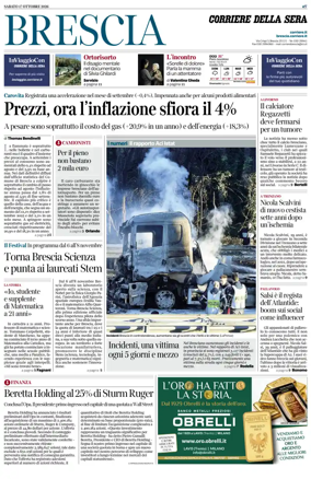 Cover of Corriere della Sera (Brescia)