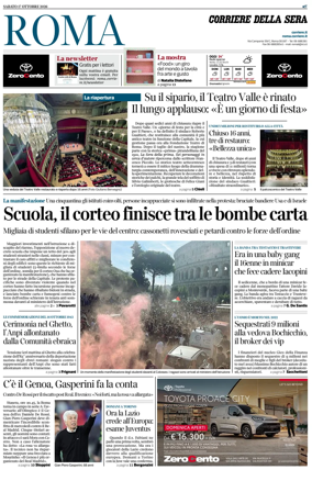 Cover of Corriere della Sera (Roma)