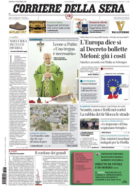 Cover of Corriere della Sera