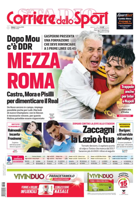 Cover of Corriere dello Sport (Lazio)