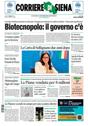 Cover of Corriere di Siena