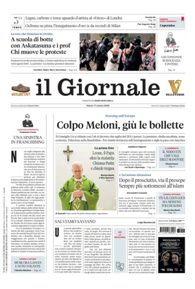 Cover of Il Giornale (Italy)