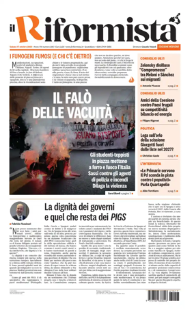 Cover of Il Riformista (Italy)