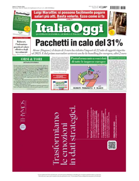 Cover of ItaliaOggi