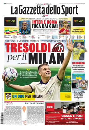 Cover of La Gazzetta dello Sport - Roma