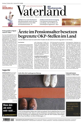 Cover of Liechtensteiner Vaterland
