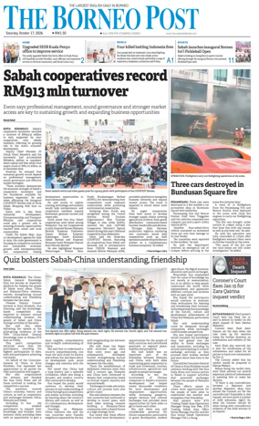 Cover of The Borneo Post (Sabah)