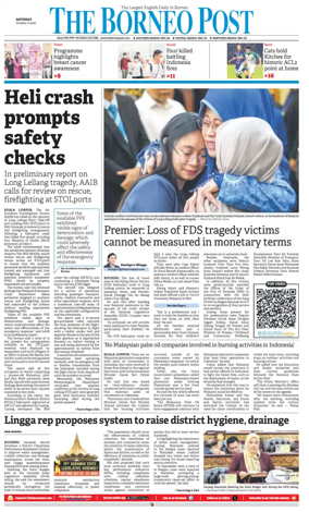 Cover of The Borneo Post (Sarawak)