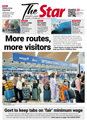Cover of The Star Malaysia